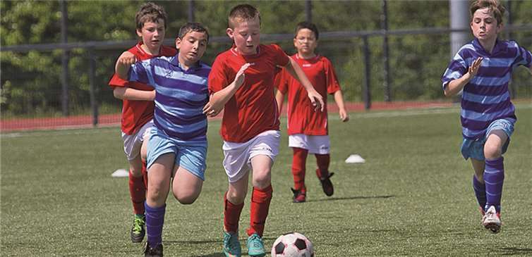 Die F-Junioren des SV Rot-Weiß Merl. privat