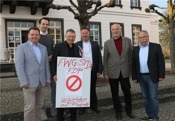 Die FDP, FWG und SPD einigten sich darauf, dass es von ihrer Seite für die Wahlen zum Stadtrat, den Ortsbeiräten und für die Ortsvorsteher keine Wahlwerbung an den Straßenlaternen geben wird. Foto: privat