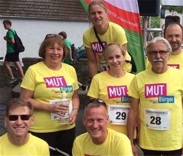 Die FDP zeigte sich fit beim Bürgerlauf. FDP