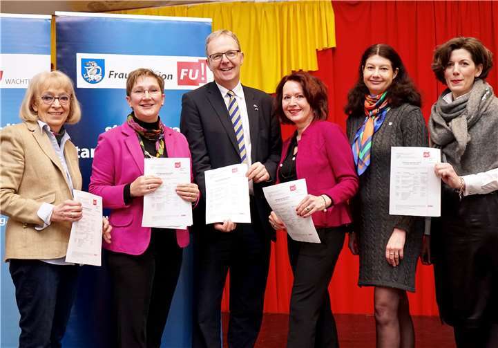 Die FU Wachtberg mit Axel Voss.R. Hein