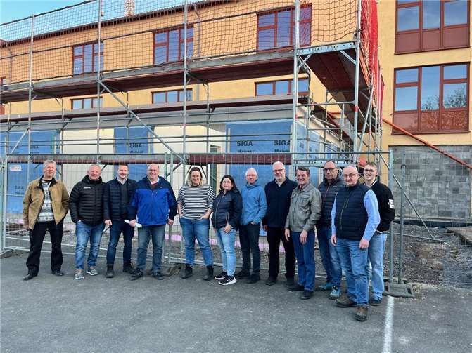 Die FWG Maifeld bekam einen Eindruck von der Baustelle.  Foto: privat
