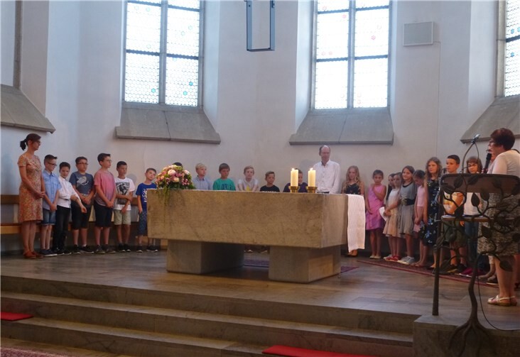Die Feier begann mit einem Gottesdienst in der Pfarrkirche St. Katharinen.