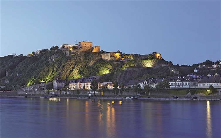 Die Festung Ehrenbreitstein.GDKE Rheinland-Pfalz / Pfeuffer