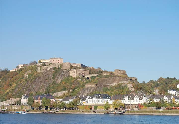 Die Festung Ehrenbreitstein.Quelle: Pixabay