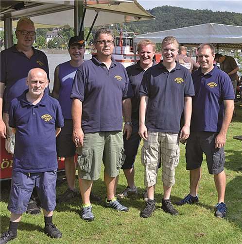 Die Feuerwehr-Einheit Wasserschutz. -AB-