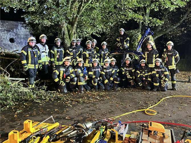 Die Feuerwehr Herschbach. Fotos: privat