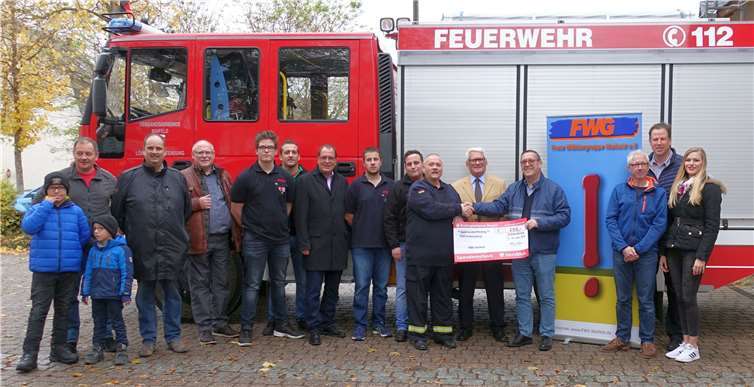 Die Feuerwehr Ochtendung freute sich über die Unterstützung. Privat