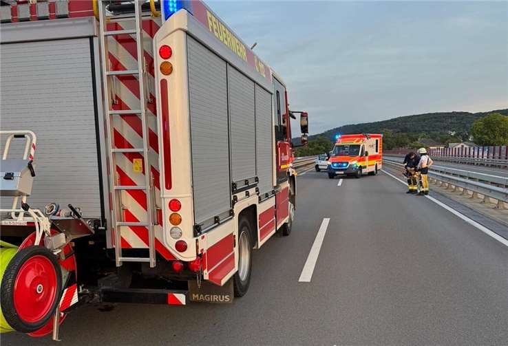 Die Feuerwehr Sinzig sicherte die Unfallstelle. Foto: Freiwillige Feuerwehr Sinzig