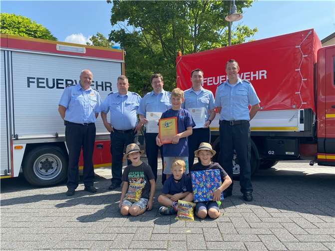 Die Feuerwehr Unkelbach hat offiziell eine Bambini-Feuerwehr gegründet.  Foto: AB