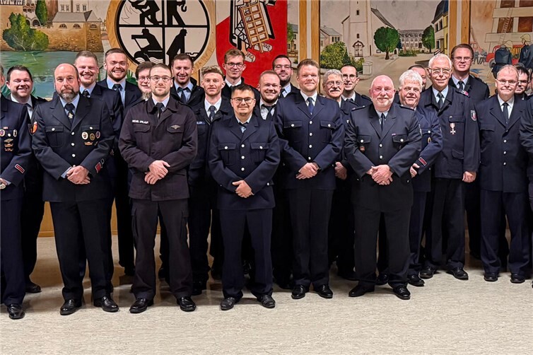 Die Feuerwehr der VG Selters blickte gemeinsam auf das Jahr zurück. Foto: Tim Heidrich