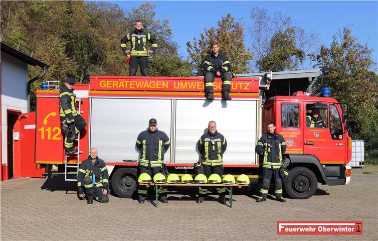 Die Feuerwehreinheit Oberwinter seit 1. Januar offiziell Teileinheit des Gefahrstoffzuges des Kreises Ahrweiler.Quellen: Feuerwehr Oberwinter