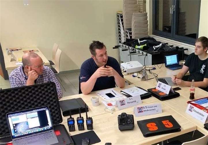 Die Feuerwehreinsatzzentrale Plaidt war für 24 Stunden im Schichtbetrieb besetzt.Foto: privat