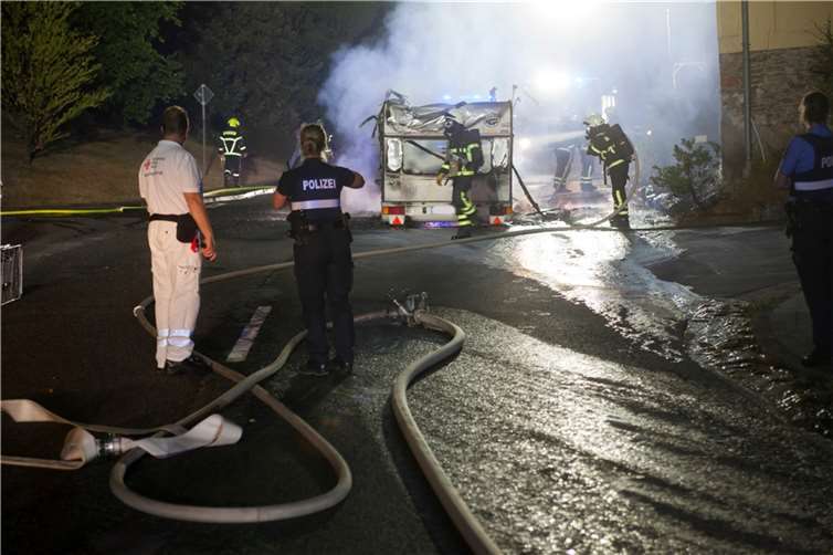 Die Feuerwehren Dernbach und Puderbach waren mit 33 Kräften im Einsatz.