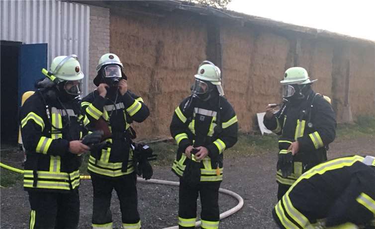 Die Feuerwehren verwendeten das gleiche Equipment wie bei einem Ernstfall. privat