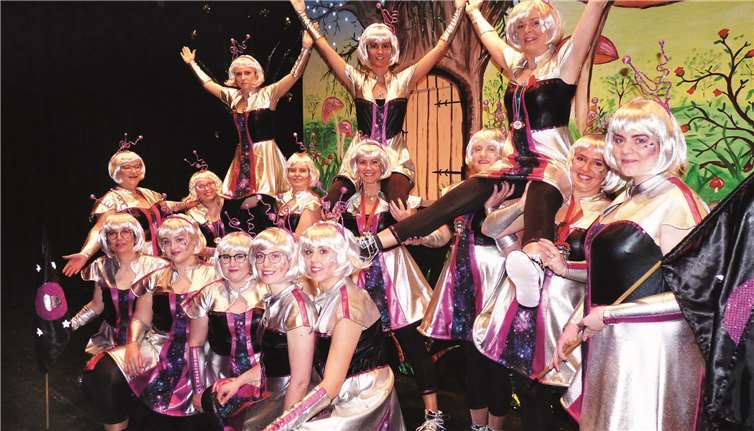 Die Fidele Möhnen begeisterten mit ihrem Tanz „Alles – außer irdisch“.