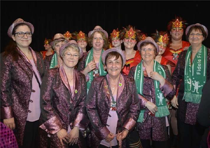 Die Fidelen beim Kreisnarrentreffen. Privat