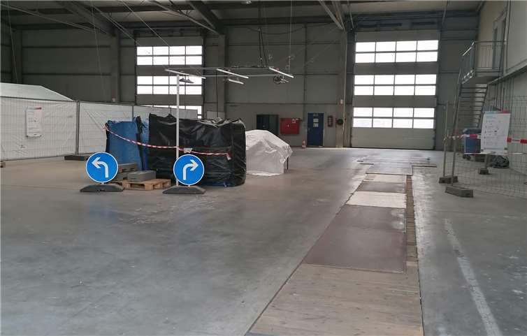 Die Fieberambulanz im Neuwieder Gewerbegebiet Distelfeld schließt am Montag, 2. August.Fotos: Kreisverwaltung Neuwied