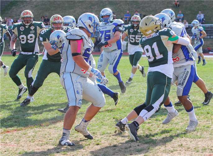 Die Fighting Farmers Montabaur wollen nächste Woche beim letzten Heimspiel gegen die Rams noch einmal alles geben.privat