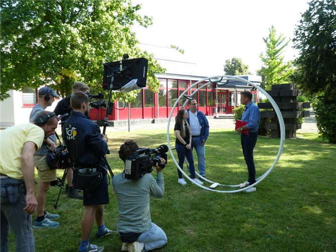 Die Filmaufnahmen konnten bei bestem Wetter gemacht werden.  Fotos: privat