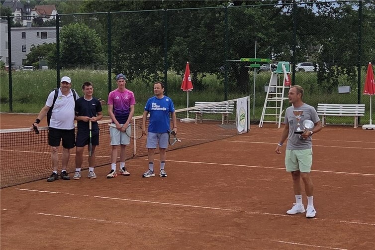 Die Finalisten - (v.l.) Matthias Rütten, Max Mahler, Simon Fischbach und Tobias Kelter
