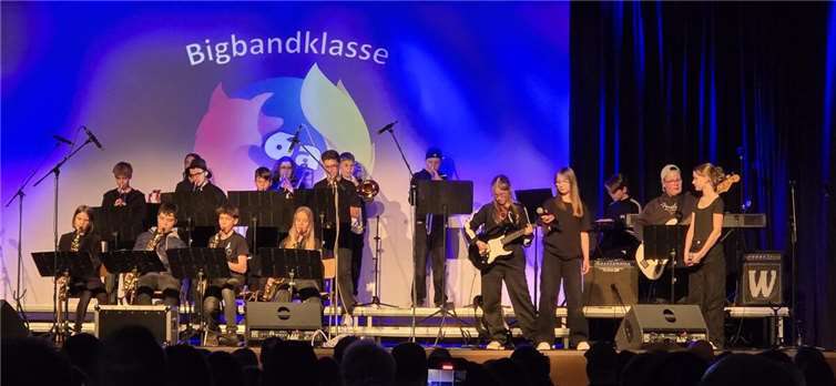 Die „Fire-Foxes“, die Bigband der Klasse 6a.  Fotos: privat