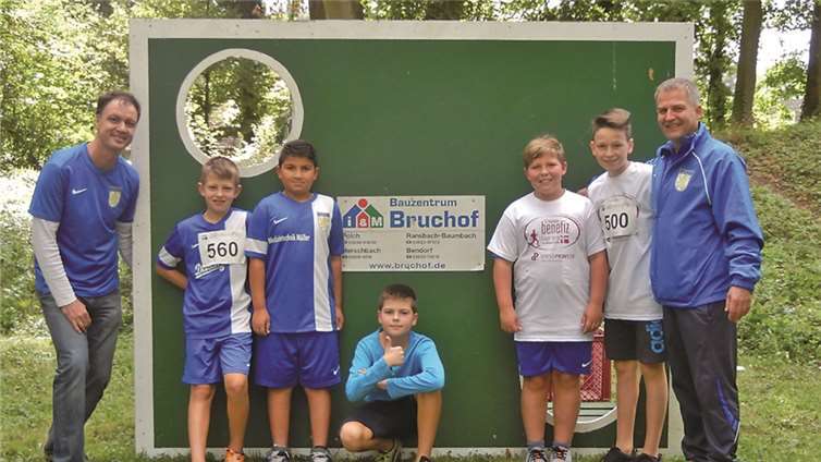 Die Firma Bruchof hatte freundlicherweise ihre Torwand zur Verfügung gestellt. privat