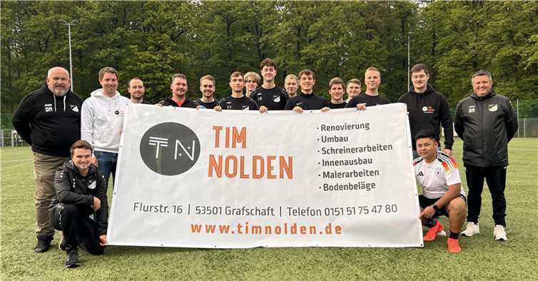 Die Firma Tim Nolden, Dienstleistungen aus Grafschaft-Bengen unterstützt den SVA mit Bannerwerbung. Foto:privat