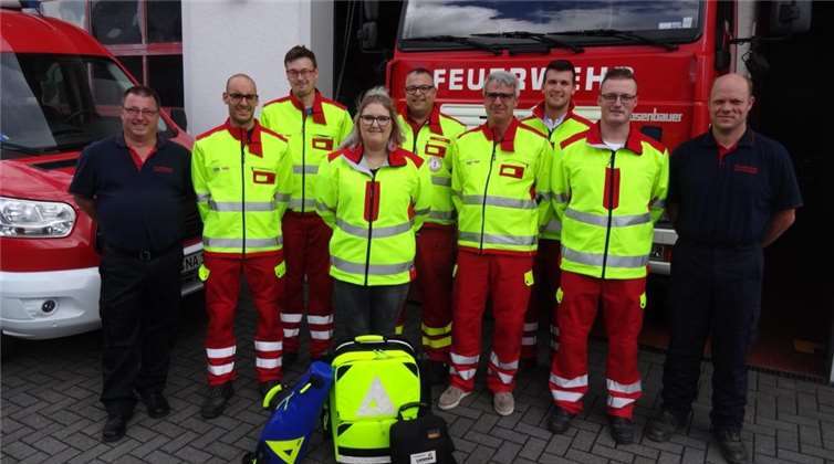 Die First-Responder Einheit der Feuerwehr Nachtsheim zählt sieben aktive Mitglieder.Foto: FF Nachtsheim