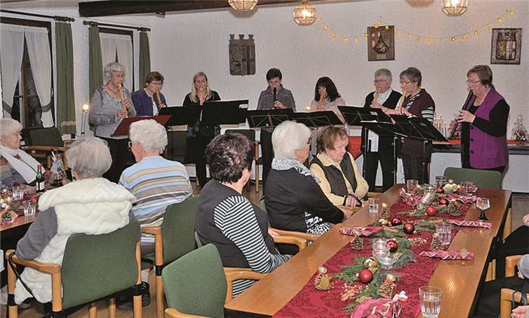 Die Flötengruppe von Frau Hammes begeisterte ihre Zuhörerschaft.
