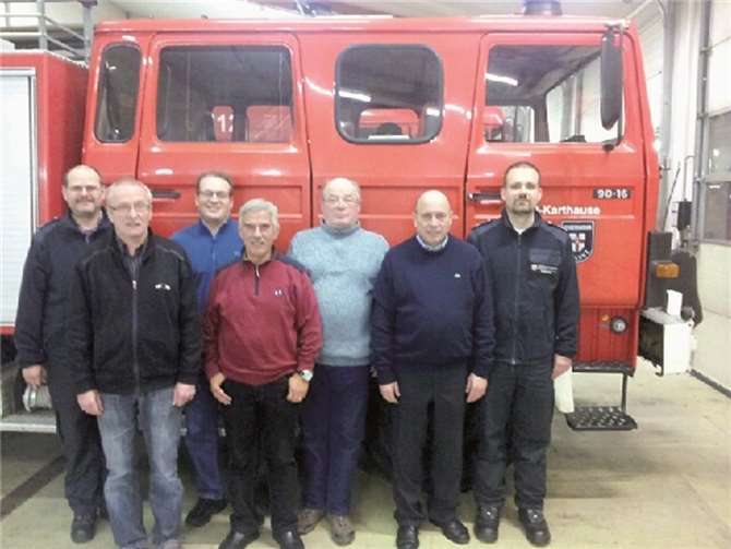 Die Förderer der Feuerwehr Karthause blickten zurück.privat