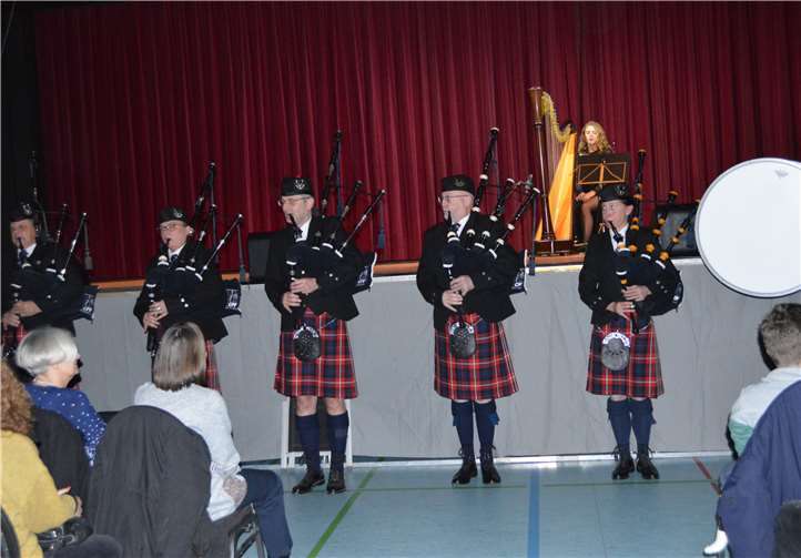 Die Frankfurter Clan Pipers begeisterten das Publikum.