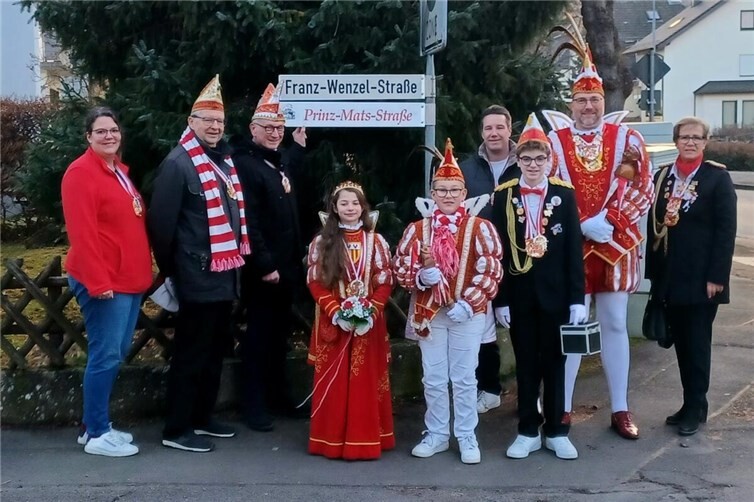 Die Franz-Wenzel-Straße wurde zur Prinz-Mats-Straße.