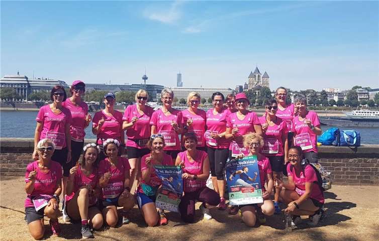 Die Frauen der Laufgemeinschaft beim WomansRun. Privat