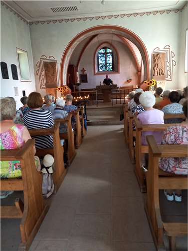 Die Frauen der kfd Mendig beim Besuch der Martinskapelle.  Foto: privat