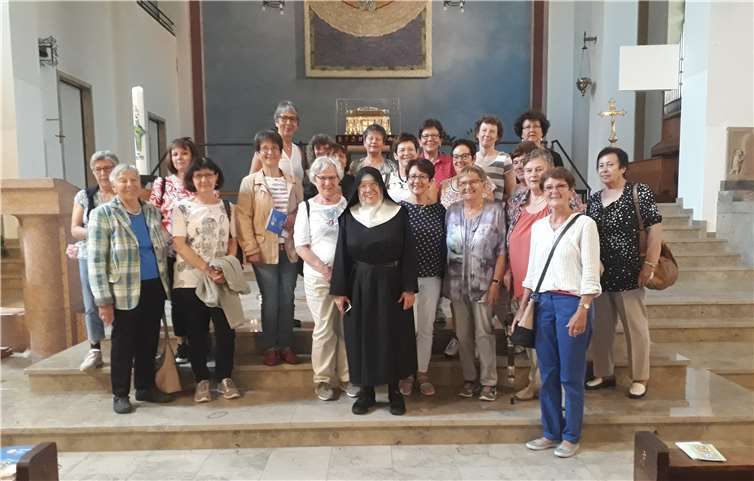 Die Frauen der kfd-Thür auf ihrer Wallfahrt nach Rüdesheim zur Abtei St. Hildegard. Foto: privat