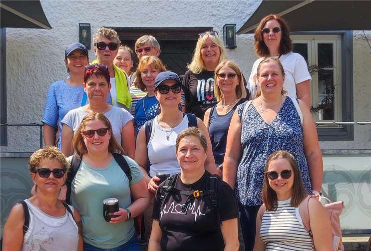 Die Frauen des Frauenkaffees des Stadsoldatenkorps Andernach während ihrer Tour. Foto: Stadtsoldatenkorps Andernach