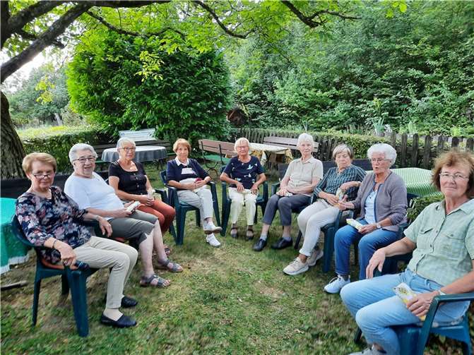 Die Frauen genossen einen schönen Nachmittag „am Ännchen“.  Foto: privat
