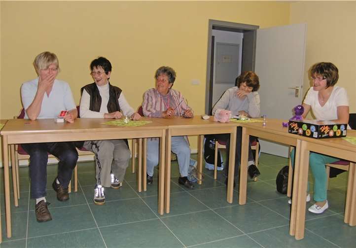 Die Frauen unternehmen gerne etwas zusammen. privat