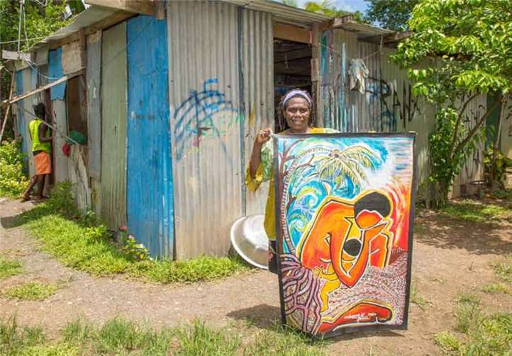 Die Frauen von Vanuatu beginnen aufgrund ihres Vertrauens zu Christus immer wieder neu. Foto: Weltgebetstag 2021