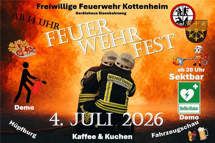 Die Freiwillige Feuerwehr Kottenheim lädt ein