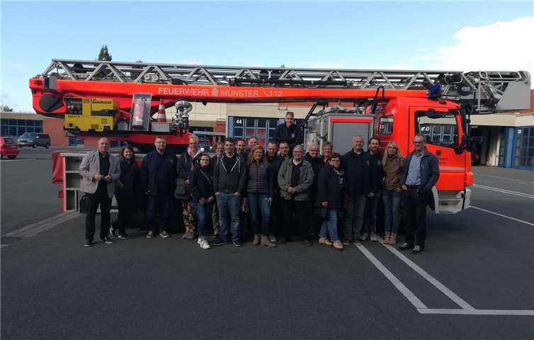 Die Freiwillige Feuerwehr Ohlenberg besichtigte in Münster unter anderem die Feuerwache 1. privat