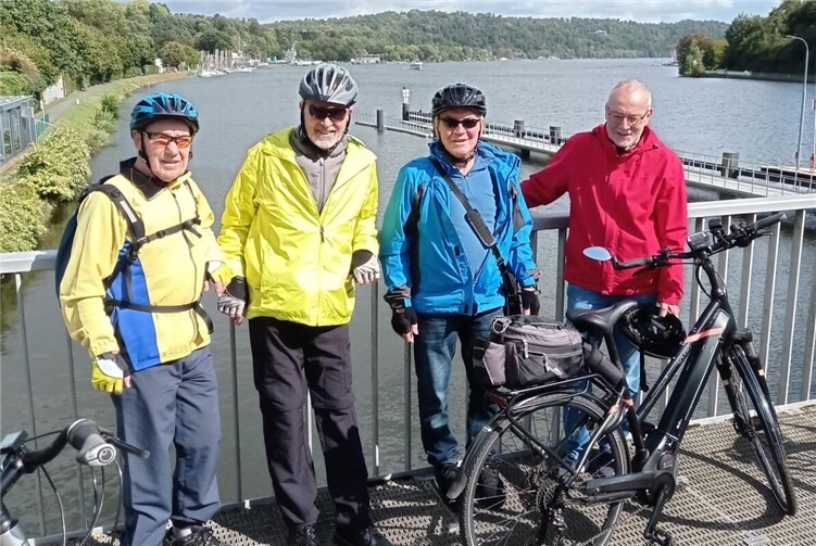 Die Freizeitgruppe v.li. Manfred Moos, Bernd Becker, Alfons Hartmann und Jürgen Schlachter. Foto: privat