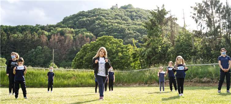 Die Freude über den neuen Mundschutz war groß.