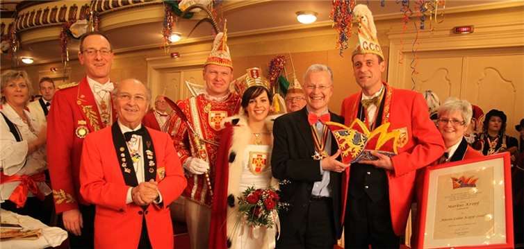 Die Freude über die Auszeichnung für Markus Krapf vereint Nieder- (NCV) und Oberlahnstein (CCO). -WW- Willi Willig