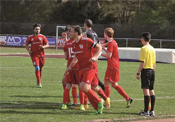 Die Freude unmittelbar nach dem Siegtreffer. privat
