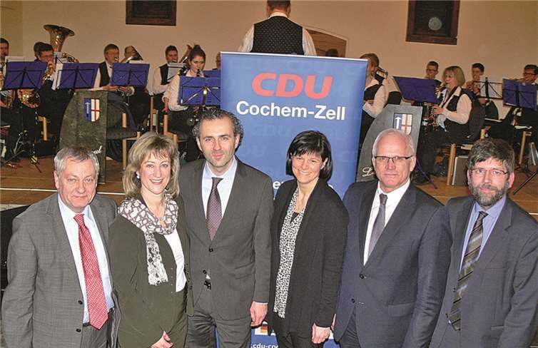 Die Führung der Kreis-CDU hatte den Bundestagsabgeordneten Thomas Jarzombek (3.v.l.) als Ehrengast zum Neujahrsempfang eingeladen.TE