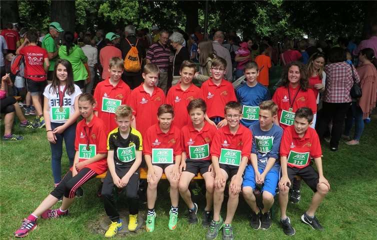 Die Fünftklässler belegten die vorderen Plätze.privat