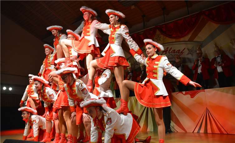 Die Funken der KG Rieden hatten ihren großen Auftritt.Fotos: BE