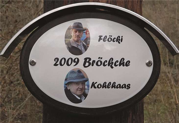 Die Fußgängerbrücke ist den beiden Stiftern gewidmet.privat