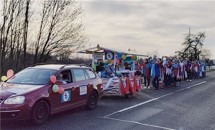 Die Fußgruppe des DCV auf dem Weg.  Foto: DCV / Burchards,U